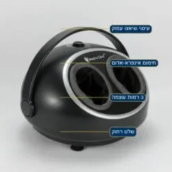 מכשיר עיסוי שיאצו מקצועי לכפות הרגליים עם לחץ אוויר וחימום
